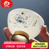MULTIPOTENT妙色清欢主人杯 黄旭东大师作品手工堆金工艺伴手礼盒装