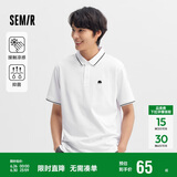 森马凉感抗菌POLO衫男夏季精致绣花撞色上衣品质短袖109324115103