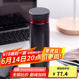 乐扣乐扣（LOCK&LOCK）菲特旋转盖轻量杯保温杯学生商务水杯450ml黑红 LHC4131BKR
