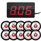 剑涛无线呼叫器餐厅茶楼饭店咖啡厅足浴银行网吧呼叫系统呼叫铃服务铃 一主机10个呼叫器