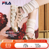 FILA 斐乐官方可颂面包鞋运动鞋女2025春夏休闲鞋老爹鞋