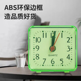 早教小闹钟新款男孩学生用女孩专用儿童台式起床神器钟表 绿色（品质升级，静音机芯）