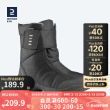迪卡侬（DECATHLON）雪地鞋男女户外防水徒步东北雪地靴加厚保暖棉鞋SH100 女款 黑灰色（拍大一码） 36