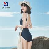 普拉施（PULASSI）泳衣泡温泉女连体三角2026爆款性感美背竞速休闲度假游泳衣