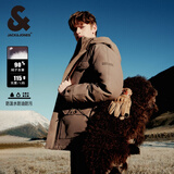杰克·琼斯（JACK&JONES）男装衣服秋冬短款羽绒服男保暖外套合集 224412078灰棕 L 180