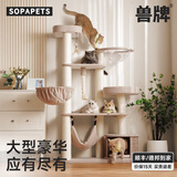 兽牌森林猫爬架大型猫树猫窝一体实木豪华剑麻猫架太空舱缅因大猫适用 森林Max