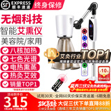 鸿益德 艾灸家用仪器一体机语音无烟熏蒸仪美容院养生理疗艾炙灯烤电仪 白色至尊美容院-八核加热+七光渗透