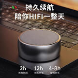 ESSONIO意大利品牌蓝牙音响高音质HIFI发烧级环绕重低音炮户外高端小型音箱多模式高品质超长续航独立按键 镜面黑【HIFI环绕音+独立按键】