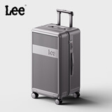 Lee高颜值大容量加厚行李箱拉杆箱旅行箱密码箱子时空灰24英寸