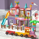 费乐（FEELO）兼容乐高大颗粒儿童拼装积木玩具男女孩新年礼物生日公主城堡1663