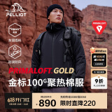 伯希和（Pelliot）[P系列]Primaloft金标P棉户外棉服男女保暖冬季外套11340303黑XXL