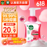 滴露洗手液泡沫樱桃芬芳250ml 儿童泡泡洗手液5秒抑菌家庭用