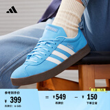 adidas T头鞋 VL COURT复古板鞋德训鞋男女阿迪达斯轻运动   蓝色/亮白/树脂黄(推荐女生选小半码)   37