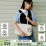 欧时纳（JUST STAR）【徐璐同款】包包女款2025年新款轻奢侈吐司包托特包生日礼物女包 奶油白大号【可放A4、13寸电脑】 时尚高端品牌生日礼物送女友老婆
