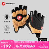castelli蝎子男女通用夏季半指手套骑行减震高端系列轻量4521024 120黑黄 L