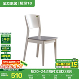 全友家居餐桌椅组合套装现代简约多功能家用小户型岩板圆桌子国家补贴 峦山硬面椅*2
