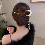 格蒙发簪簪子u型珍珠发簪女插梳发夹盘发固定神器发钗簪子头饰发钗