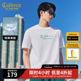 卡宾（CABBEEN）【凉感】索罗那短袖T恤男2024夏季新款渐变圆领潮流 米白色12 M /170/48