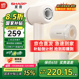 夏普【新品】吹风机家用电器电吹风高速电风吹速干轻音正负离子大风力智能温控护发养发低音 【性价比】奶茶色IB-RP45C-P
