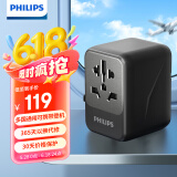 飞利浦（PHILIPS）全球通用转换插头 插座转换器 国际旅行出国留学转换插头日港澳欧标美标澳标英标 20WPD快充带开关