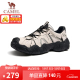 骆驼（CAMEL）【云山】网面户外徒步登山休闲丑萌鞋情侣 G15S076104 米白/黑 42