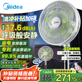 美的（Midea）【幸运草安睡风扇1S】一级能效直流变频声控电风扇家用遥控卧室静音落地扇台式桌面抗菌大风力电扇