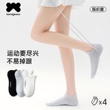 阪织屋（Bandgewoo）袜子夏季女纯棉7a级100%抗菌防臭女士透气短袜薄短筒袜 三双装