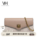 VANESSA HOGAN VH女包太阳神系列贝伦信封包轻奢斜挎包链条包纪念日礼物送女友 浅褐