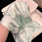 缪黛 MAULTIAY卡通波点睡衣女款2026新款冰丝短袖高级感学生三件套家居服可外穿 蒂芙尼【短袖+短裤】 无头绳 M 女款M【建议90-100斤】