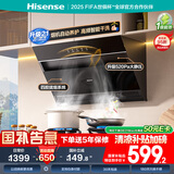 海信（Hisense）顶侧双吸21立方大吸力自清洁挥手家用抽排吸油烟机出租房DJ906HPro可配燃气灶国家补贴20%