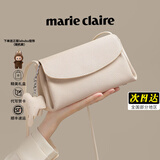 MARIE CLAIRE包包女包2025新款轻奢斜挎包女单肩包女纪念日生日礼物送女友老婆 米白色 七仓直发 送labubu挂饰