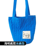 【蓝色】作家与猫：海明威款水桶包