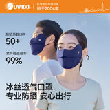 UV100台湾冰丝防晒口罩男女士春夏季防紫外线脸基尼透气防晒面罩25537