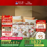 富安娜 月上 95%白鹅绒羽绒被 子母被四季被 800g填充152*210cm灰