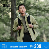 森马（Semir）冲锋衣外套男秋户外风三防情侣上衣109524108201