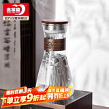 青苹果耐热玻璃水壶 新中式竖纹耐高温泡茶壶 防烫待客围炉煮茶壶 单壶
