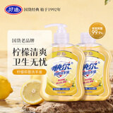 好迪抑菌洗手液柠檬香型健康99.9%泡沫丰富清爽易冲洗护手500ml*2瓶