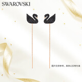 施华洛世奇（SWAROVSKI）ICONIC SWAN黑天鹅耳线耳钉女耳饰生日礼物女圣诞礼物5351805