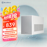 银昕（SilverStone）珍宝SG17 白色MATX小机箱 (铝质感面板/支持360水冷/Type-C/4090显卡)