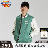 dickies 夹克 时尚宽松休闲棒球服外套 男女情侣运动11147 常春藤绿 M