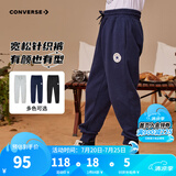 Converse匡威儿童装男童裤子春秋儿童运动裤小学生修身长裤秋冬季束脚裤子 藏青蓝-春秋毛圈 24批 160 /66 【建议身高152-158cm】