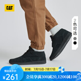 CAT卡特休闲鞋男士CODE系列户外百搭中帮鞋拼色板鞋休闲靴 黑色 39