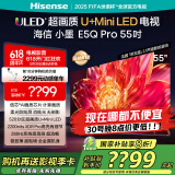 海信电视小墨E5Q Pro 55英寸 超画质U+Mini LED 信芯芯片 柔光防眩屏 288Hz高刷 E5NPRO升级 国家补贴