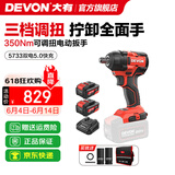 大有（Devon） 电动扳手5733锂电冲击扳手电圆锯木工架子工汽修扳手电动风炮 5733 双电5.0Ah快充（75W）
