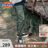 dickies【A专区】 休闲裤 男女同款新复古回潮印花多口袋束口工装裤百搭8 军绿色 30