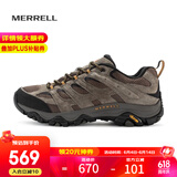 迈乐（Merrell）官方店男女款户外登山徒步鞋减震MOAB 3迈越者轻量防滑耐磨透气 J035893浅棕黄（男） 43