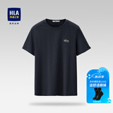 海澜之家（HLA）短袖T恤男冰爽棉撞色圆领凉感短袖男 藏青53 L 175/92A 推荐69-75kg
