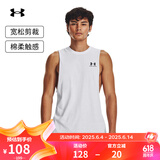 安德玛（UNDERARMOUR）春夏Sportstyle 男子训练运动背心父亲节礼物1329286 白色100 L