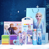 迪士尼（Disney）文具套装 艾莎公主小学生文具礼盒63件 手工彩泥绘画套装 学习奖品女孩生日礼物圣诞礼物