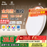 FSL佛山照明吸顶灯智控灯具现代简约走廊儿童房节能灯36W宇汐包安装